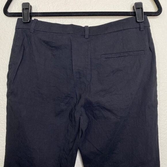 Theory Tailor Eco Crunch Cropped Trousers in Black Size 0 - Picture 6 of 8